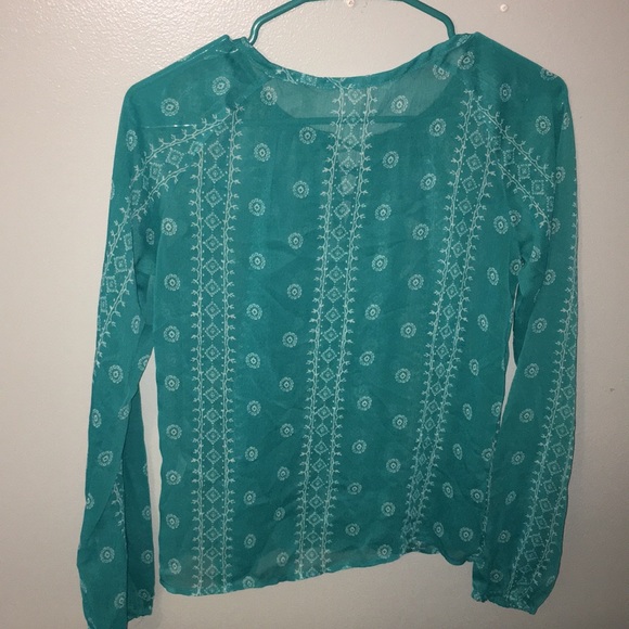 Turquoise blouse - Picture 2 of 5